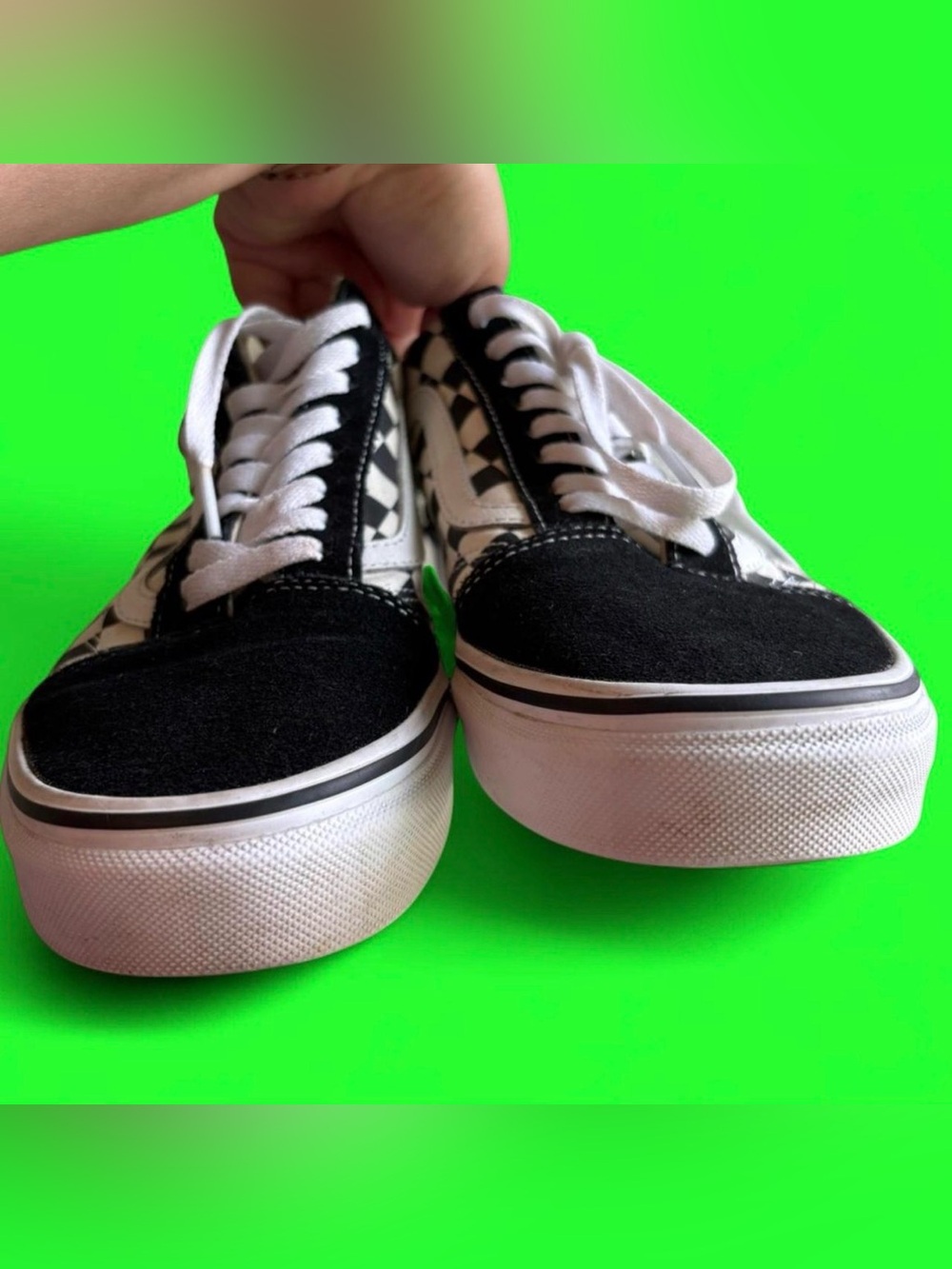 Vans Checkerboard Old Skool - Black & White - Picture 5 of 8